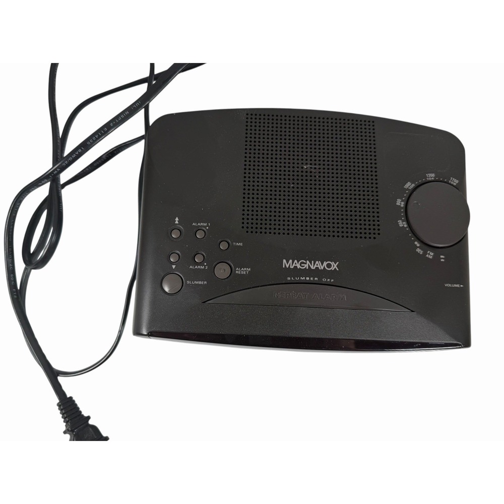 Magnavox AJ 3340/17 AM/FM Weatherband Dual Alarm Clock Radio Digital Vintage
